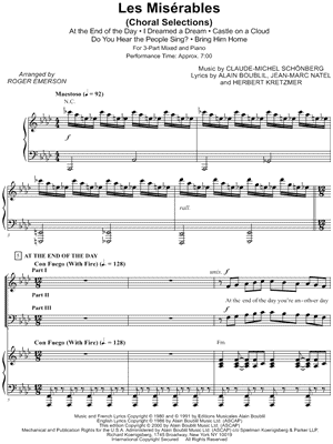 Les Miserables (Choral Selections)