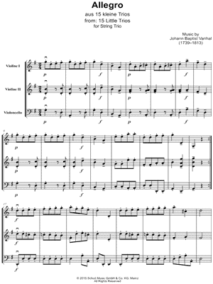 15 Little Trios: XV. Allegro