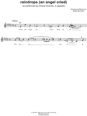 Raindrops (An Angel Cried)