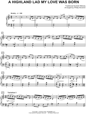 A Highland Lad My Love Was Born