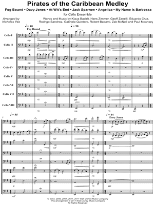 Pirates of the Caribbean Medley - Cello Ensemble
