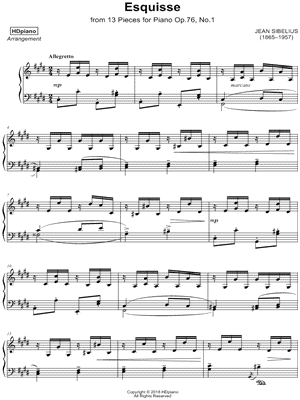 Esquisse, Op. 76, No. 2