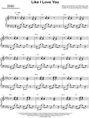 Like I Love You [accompaniment only]