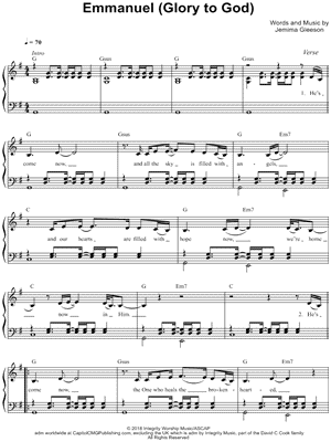 Emmanuel (Glory to God)