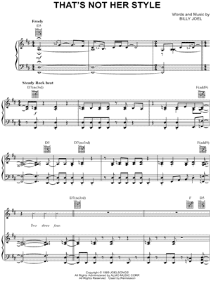 That's Not Her Style