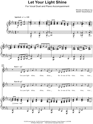 Let Your Light Shine [Vocal Duet]