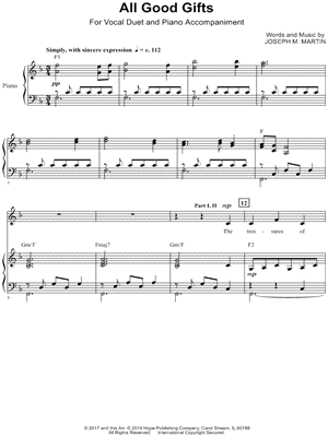 All Good Gifts [Vocal Duet]