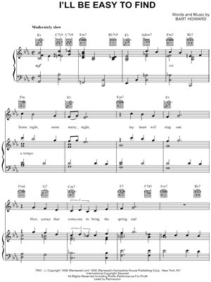 I'll Be Easy to Find