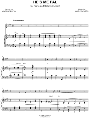 He's Me Pal - Piano Accompaniment