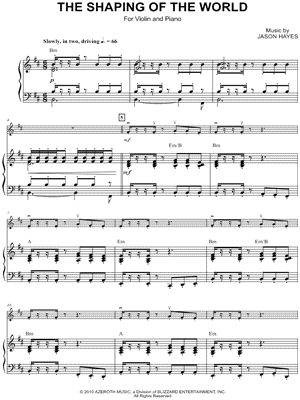 The Shaping of the World - Violin & Piano