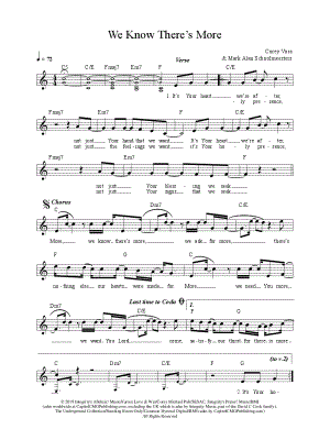 We Know There's More