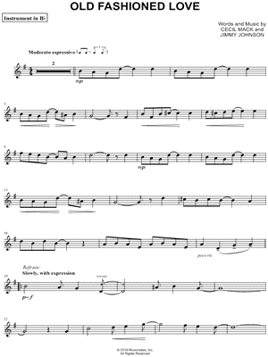 Old Fashioned Love - Bb Instrument