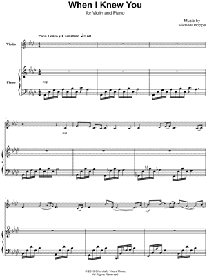 When I Knew You - Violin & Piano