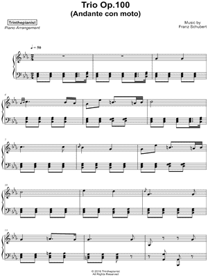 Trio Op. 100 (Andante Con Moto)