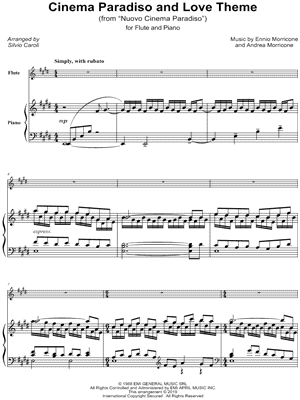 Cinema Paradiso and Love Theme - Flute & Piano