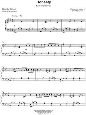 Honesty [early intermediate]