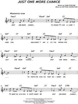 Just One More Chance