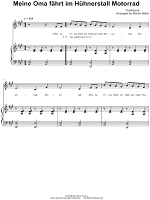 Meine Oma fährt im Hühnerstall Motorrad