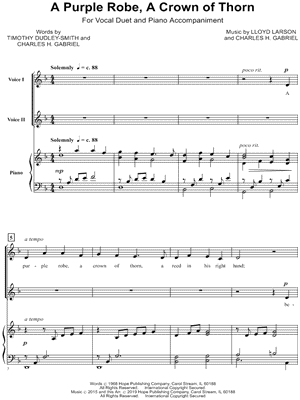 A Purple Robe, A Crown of Thorn [Vocal Duet]