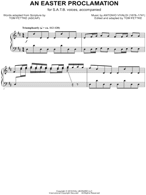 An Easter Proclamation