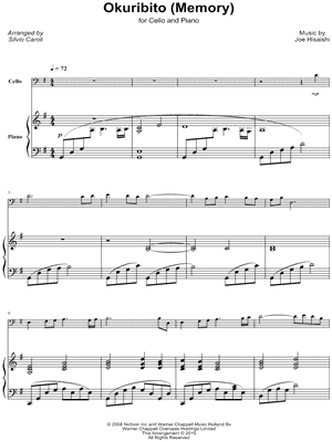 Okuribito (Memory) - Cello & Piano