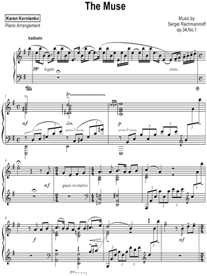 The Muse, Op. 34, No. 1