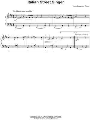 Italian Street Singer