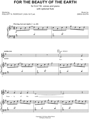 For the Beauty of the Earth