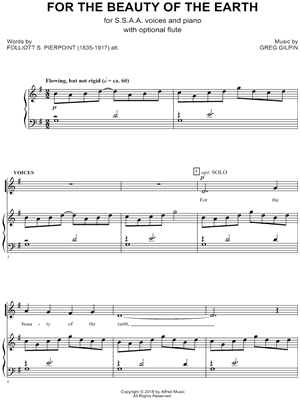 For the Beauty of the Earth