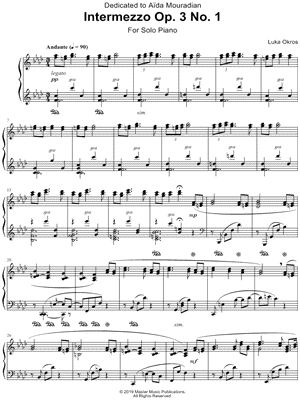 Intermezzo, Op. 3, No. 1