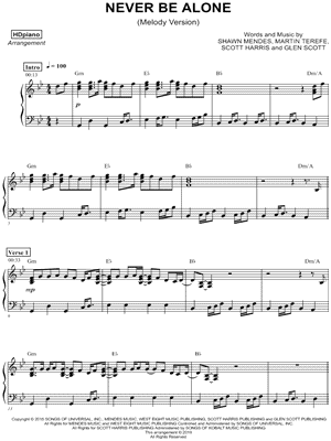 Never Be Alone [melody version]