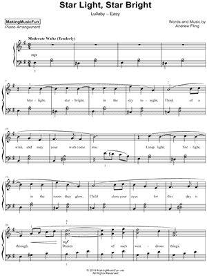 Star Light, Star Bright [easy]