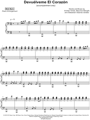 Devuélveme El Corazón [accompaniment only]