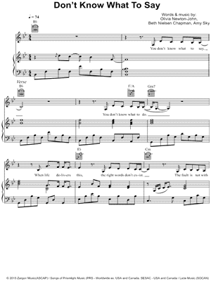 Don't Know What to Say