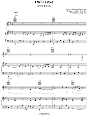 Sh'ma / Barchu / I Will Love
