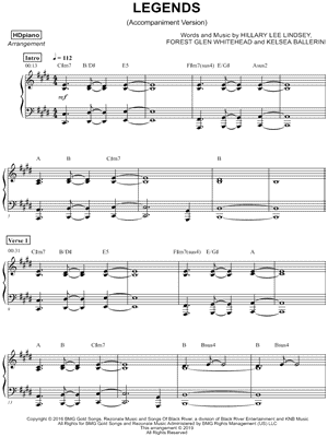 Legends [accompaniment version]