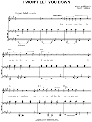 I Won't Let You Down