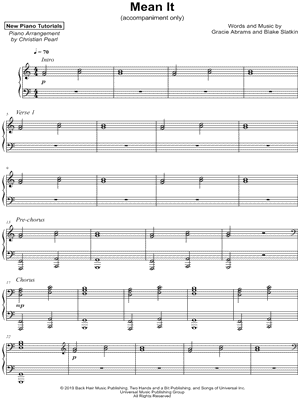 Mean It [accompaniment only]