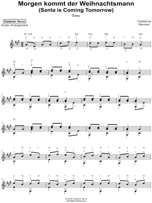 Morgen kommt der Weihnachtsmann [easy]
