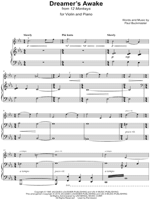 Dreamer's Awake - Violin & Piano