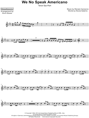 We No Speak Americano