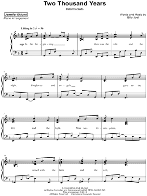 Two Thousand Years [intermediate]