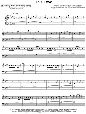 This Love [Slow Easy Piano Tutorial]