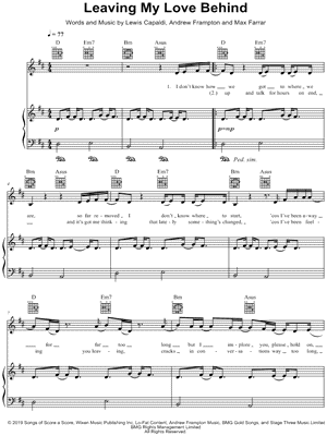 Leaving My Love Behind