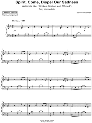 Spirit, Come, Dispel Our Sadness [early intermediate]