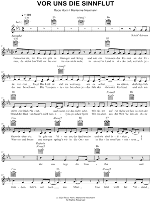 Vor uns die Sinnflut