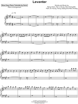 Levanter [Slow Easy Piano Tutorial]