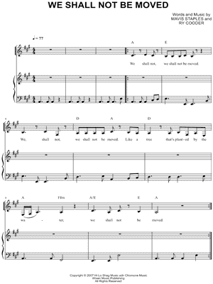 We Shall Not Be Moved