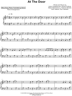 At the Door [Slow Easy Piano Tutorial]