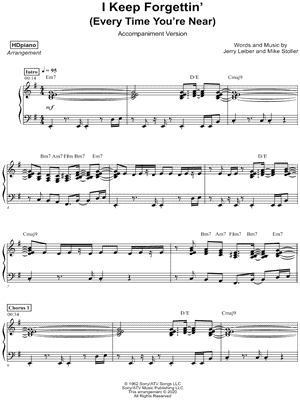 I Keep Forgettin' (Every Time You're Near) [accompaniment version]